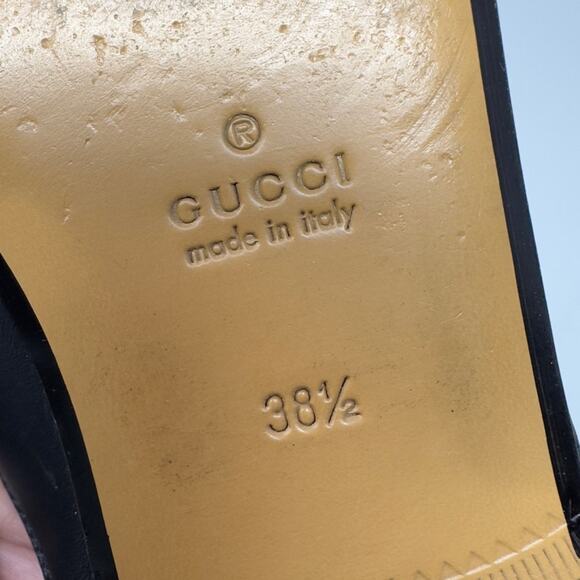 Gucci Princetown Flower Embroidered Loafers Mules 38.5 - Picture 9 of 10